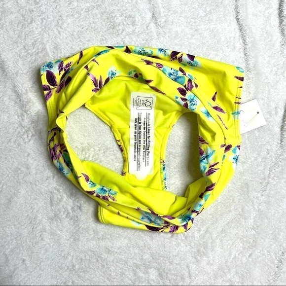 Sugar Beach Neon Tropical 2 Piece Bikini Set Size Medium / large New With Tags - Picture 11 of 16